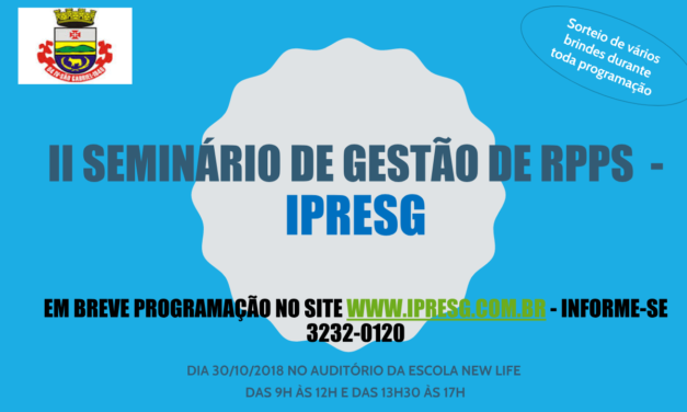 Divulgação seminário 2018