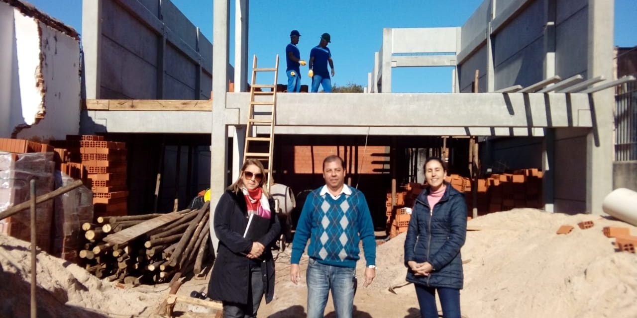 DIRETORIA EXECUTIVA DO IPRESG VISITA A OBRA DA SEDE DO INSTITUTO